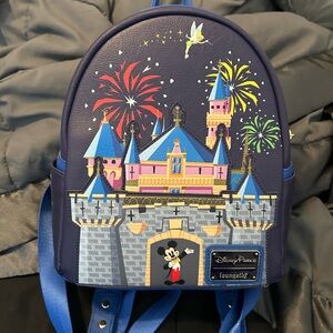 Loungefly Disney Parks Blue Castle Backpack
